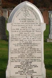 Patterson family gravestone at Girthon.